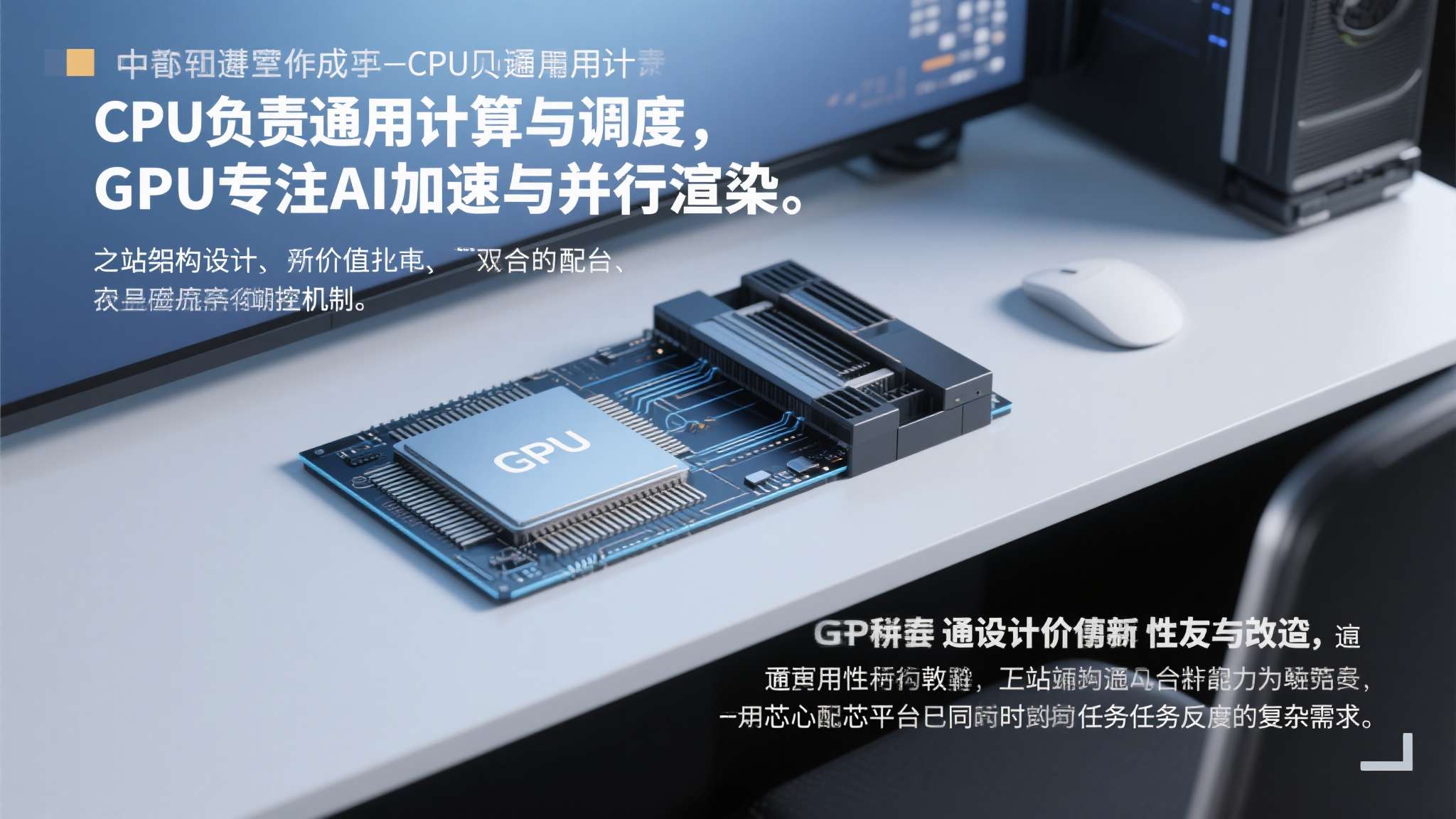两者结合，形成了"CPU负责通用计算与调度，GPU专注AI加速与并行渲染"的协同